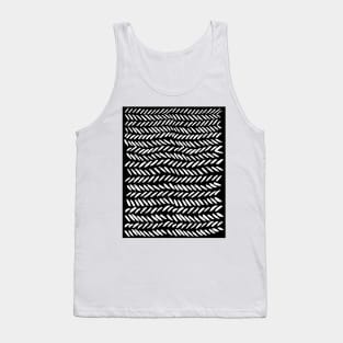 Knitting pattern - white on black Tank Top